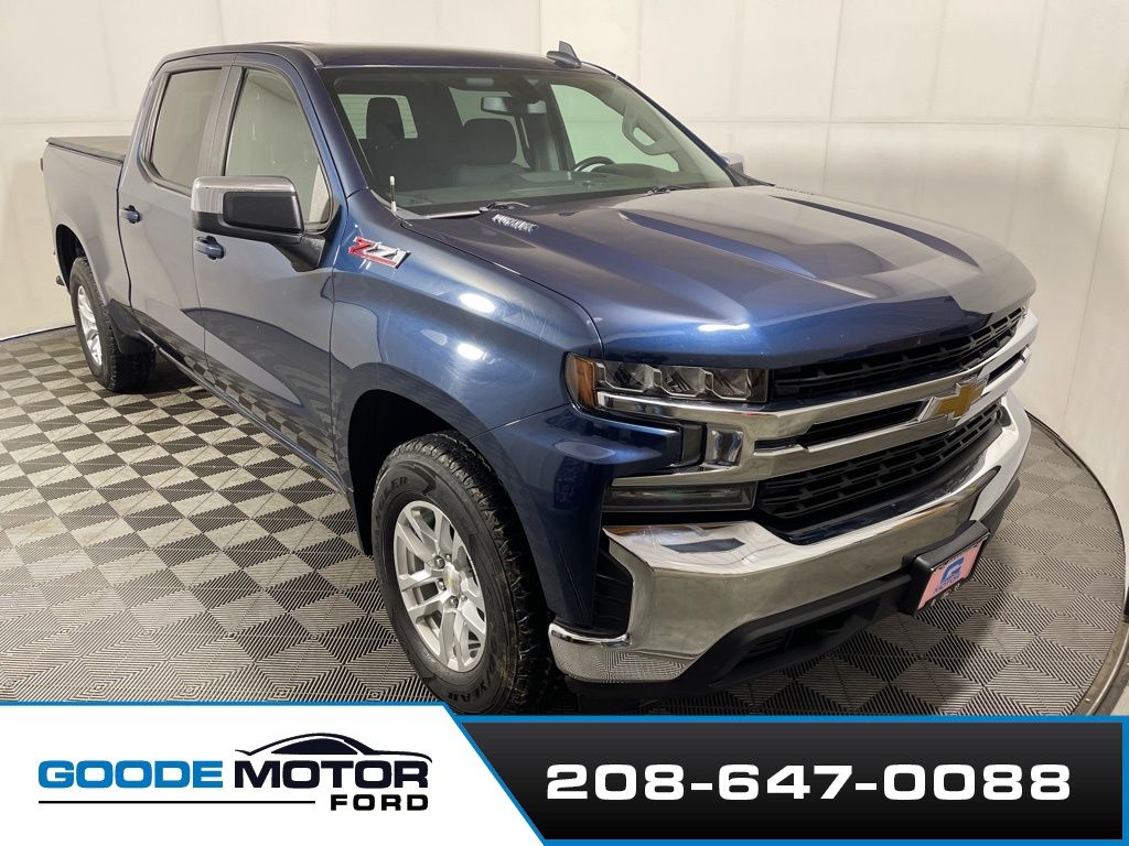 Northsky Blue Metallic 2021 Chevrolet Silverado 1500 Pickup Truck Four-Wheel Drive Automatic