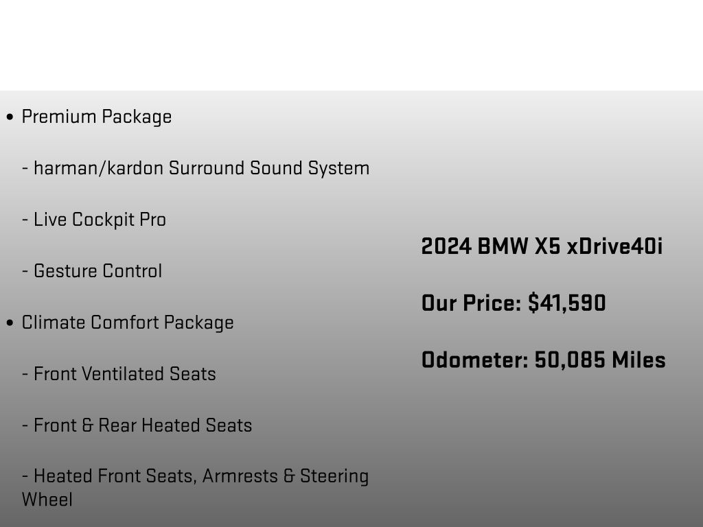 2024 BMW X5 xDrive40i - 11