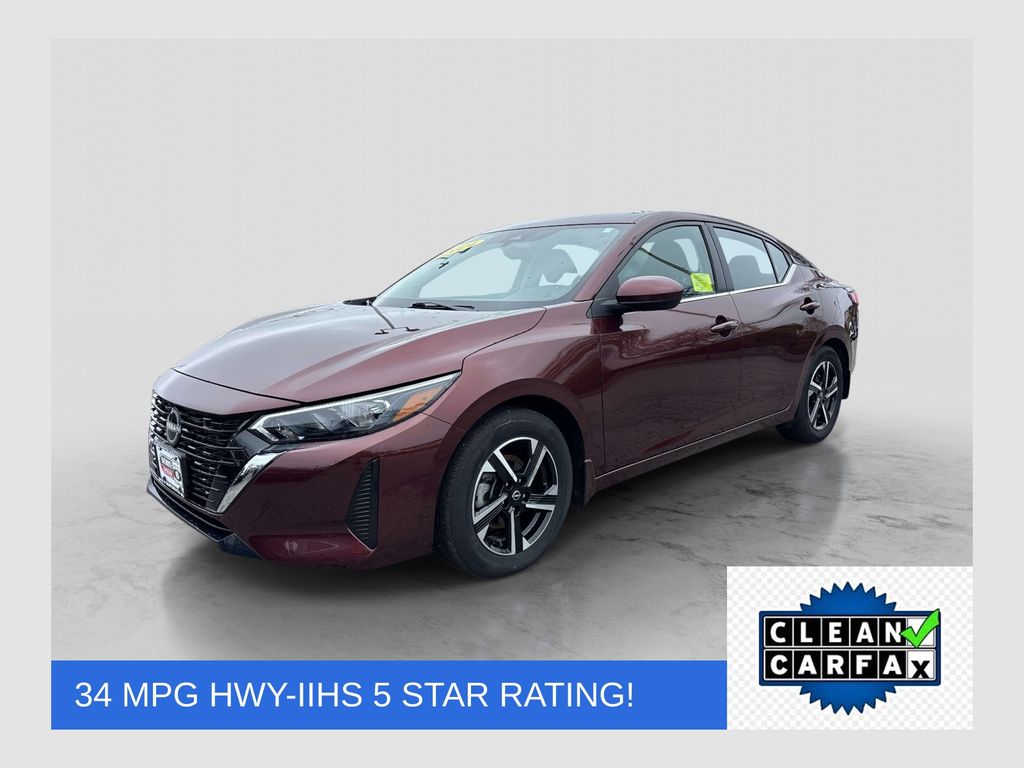 Rosewood Metallic 2024 Nissan Sentra SV FWD Sedan Front-Wheel Drive Continuously Variable Transmission