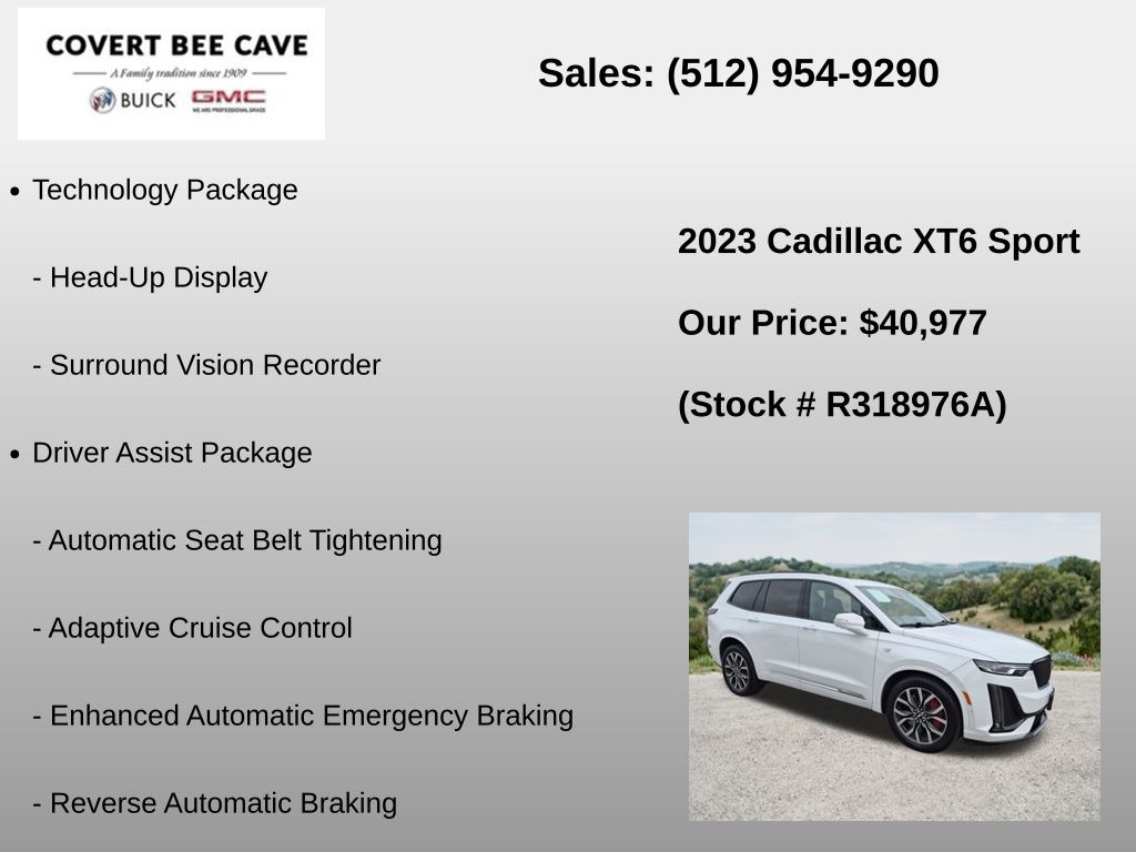 Used Car 2023 Cadillac Xt6  Sport For Sale Under $50,000 In Austin, Texas