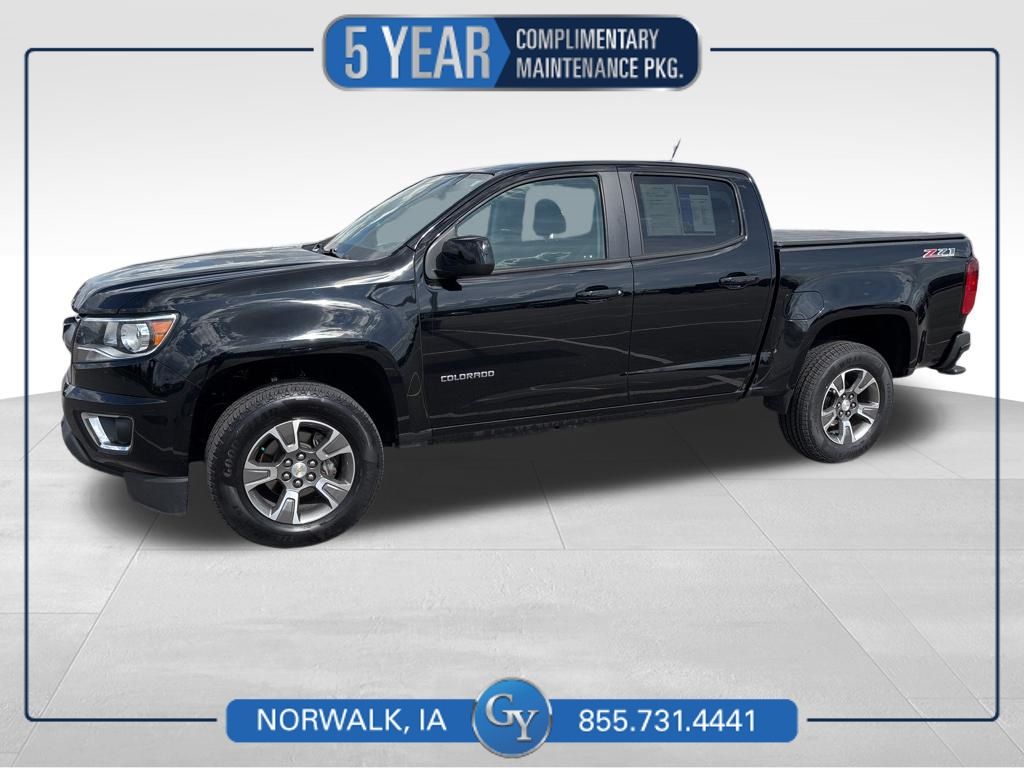Black 2019 Chevrolet Colorado Z71 Crew Cab 4WD Pickup Truck Four-Wheel Drive 8-Speed Automatic