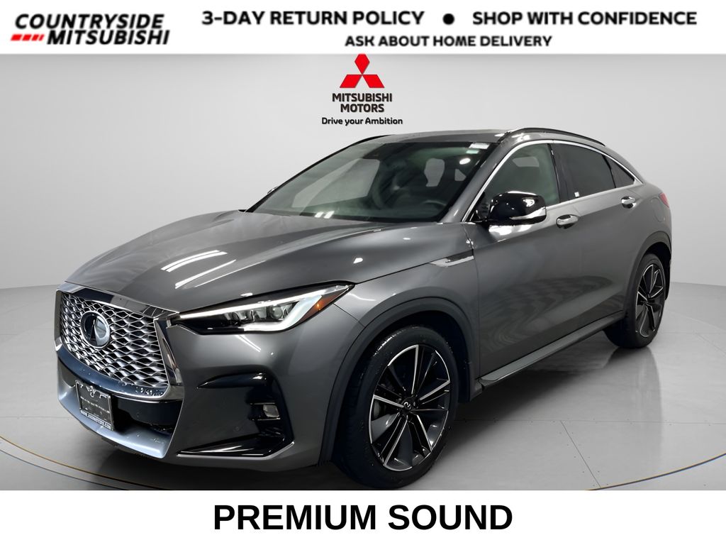 Gray (Graphite Shadow) 2022 INFINITI QX55 Essential AWD SUV / Crossover All-Wheel Drive Continuously Variable Transmission