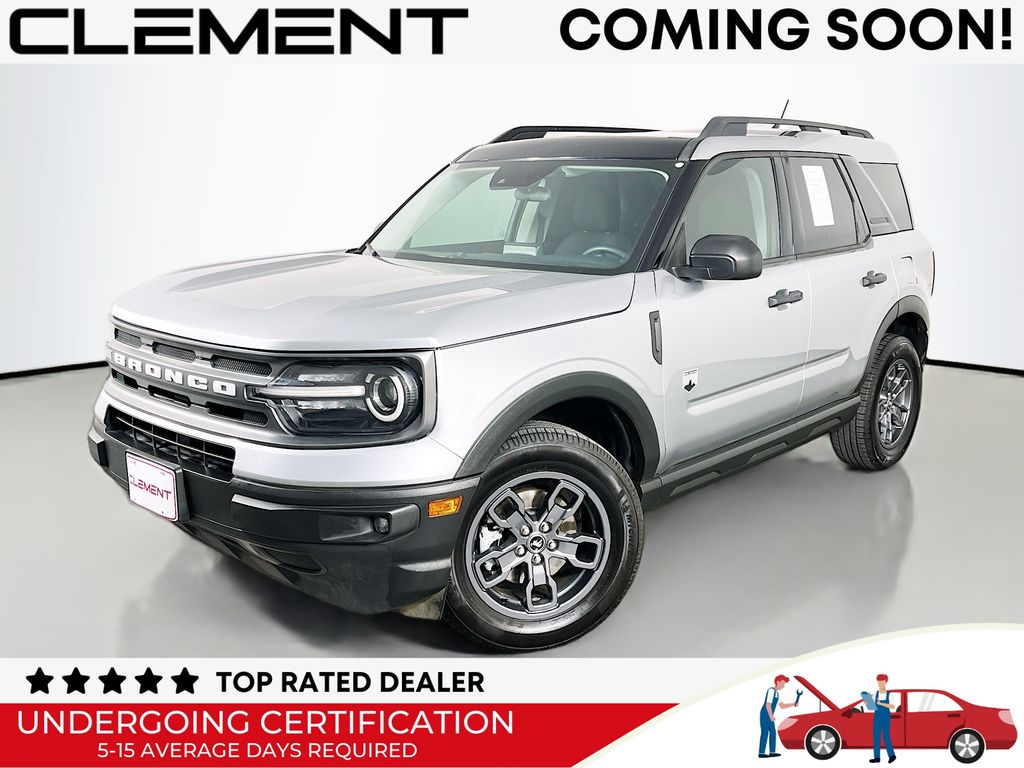 Iconic Silver Metallic 2022 Ford Bronco Sport Big Bend AWD SUV / Crossover All-Wheel Drive 8-Speed Automatic