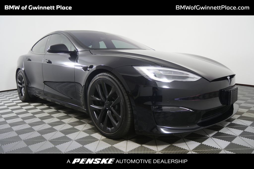 Silver Metallic 2021 Tesla Model S Long Range AWD Sedan All-Wheel Drive 1-Speed Automatic