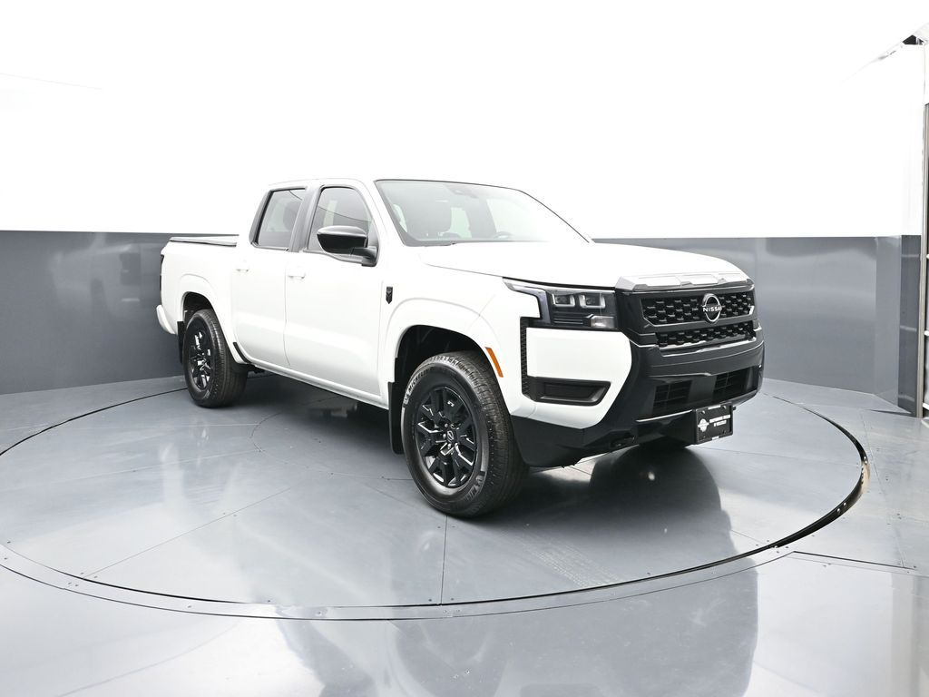 Glacier White 2026 Nissan Frontier Pickup Truck Four-Wheel Drive 9-Speed Automatic Overdrive