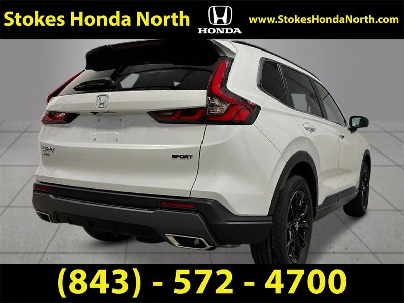 2025 Honda CR-V Hybrid Sport White at Stokes Honda North
