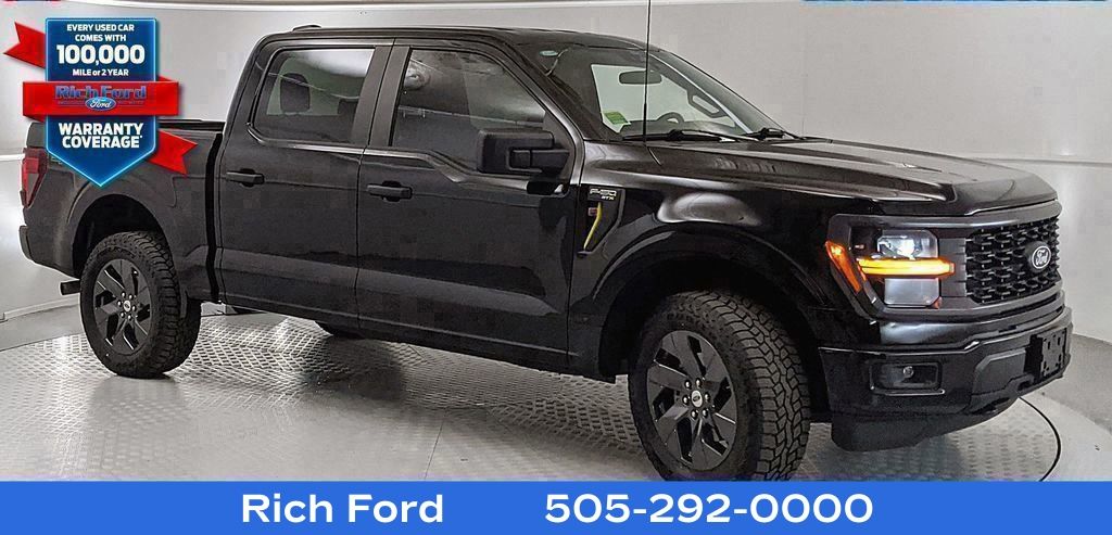 Black Metallic 2025 Ford F-150 STX SuperCrew 4WD Pickup Truck Four-Wheel Drive Automatic