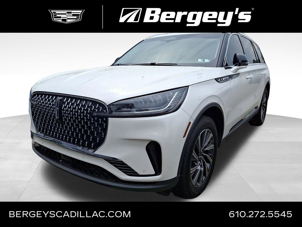 White Metallic 2025 Lincoln Aviator SUV / Crossover All-Wheel Drive Automatic