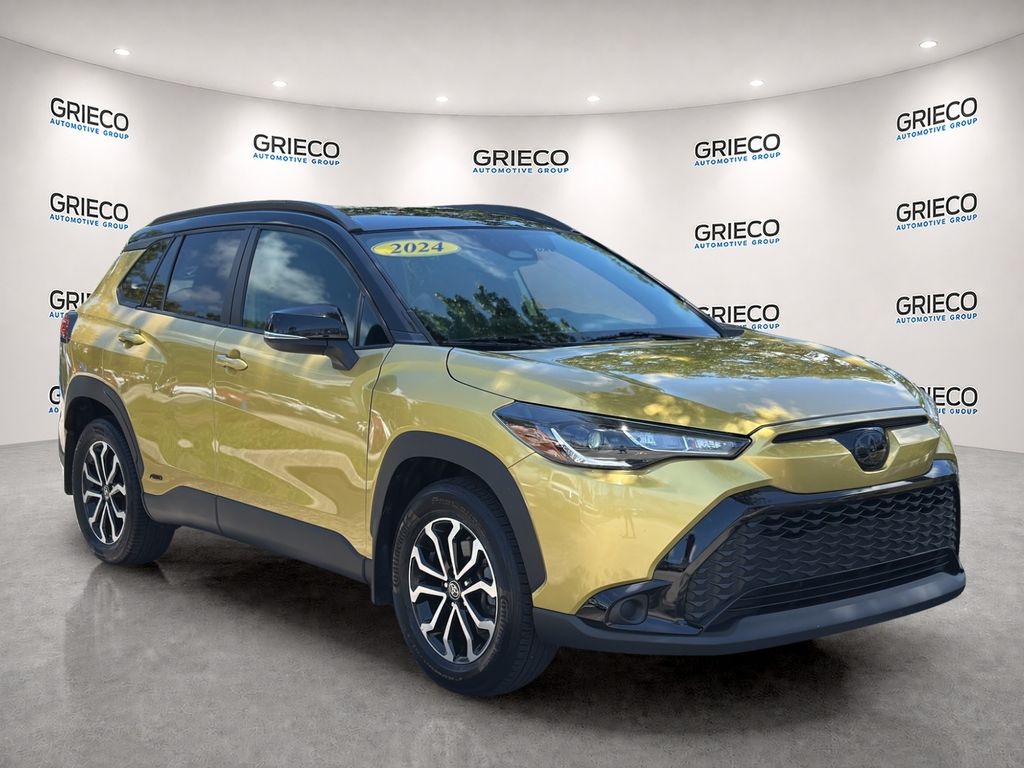 Jet Black 2024 Toyota Corolla Cross Hybrid SUV / Crossover All-Wheel Drive Continuously Variable Transmission