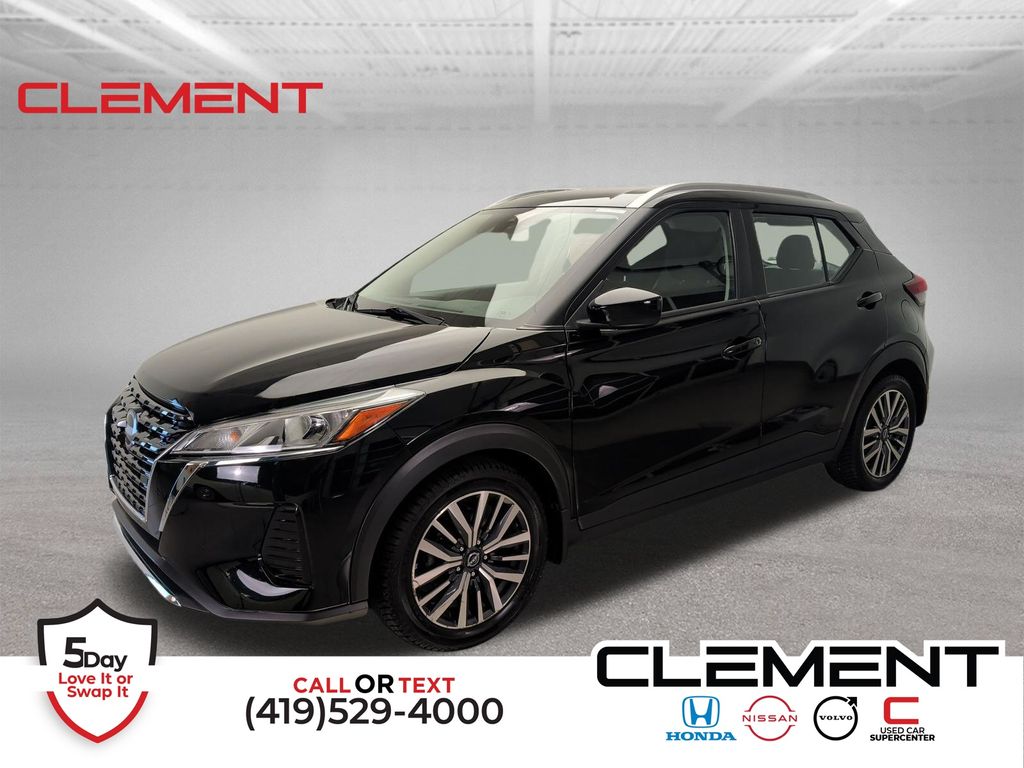 Super Black 2022 Nissan Kicks SUV / Crossover Front-Wheel Drive Continuously Variable Transmission