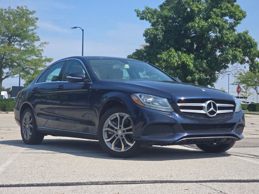 Used 2015 Blue Mercedes-Benz C 300 image 2