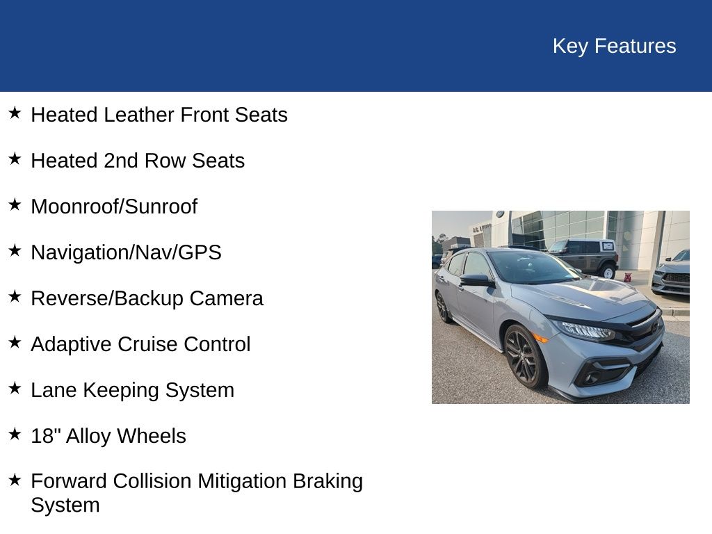 2020 Honda Civic Hatchback Sport Touring