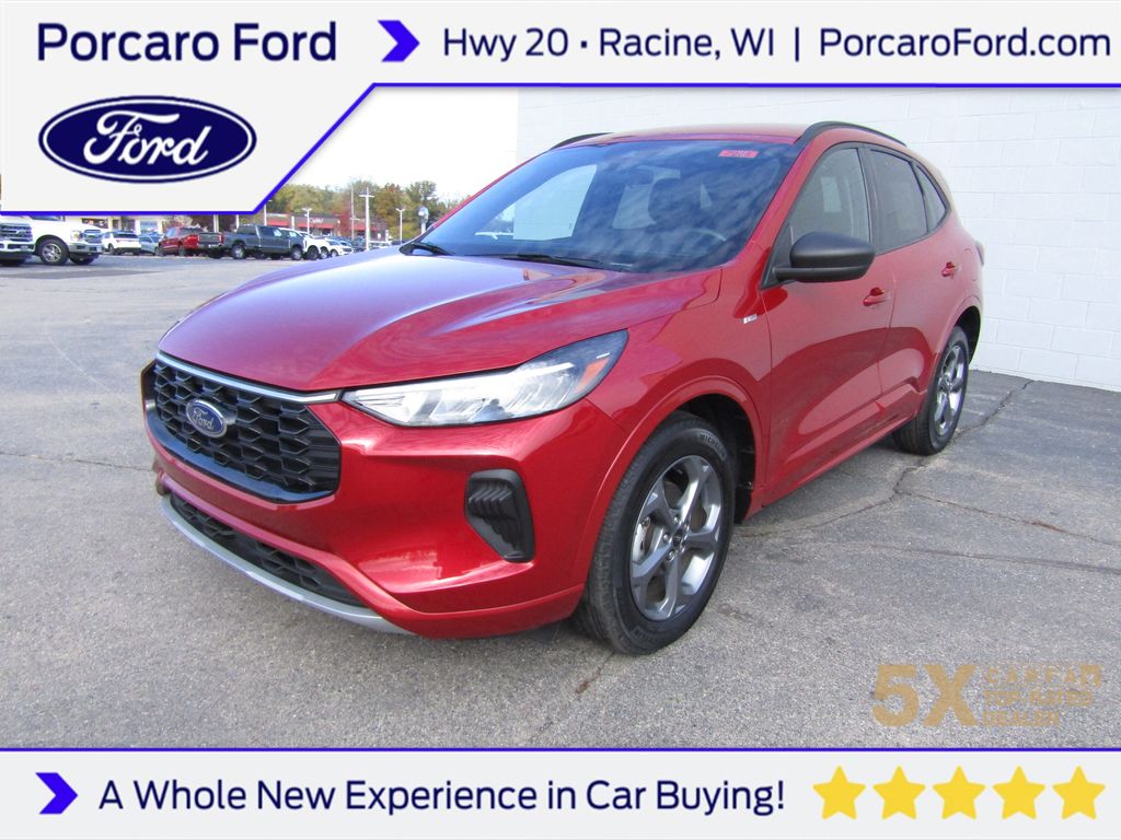 Rapid Red Metallic Tinted Clearcoat 2023 Ford Escape ST-Line AWD SUV / Crossover All-Wheel Drive 8-Speed Automatic