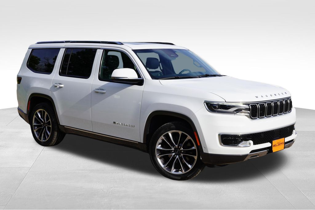 Bright White Clearcoat 2022 Jeep Wagoneer SUV / Crossover Four-Wheel Drive 8-Speed Automatic