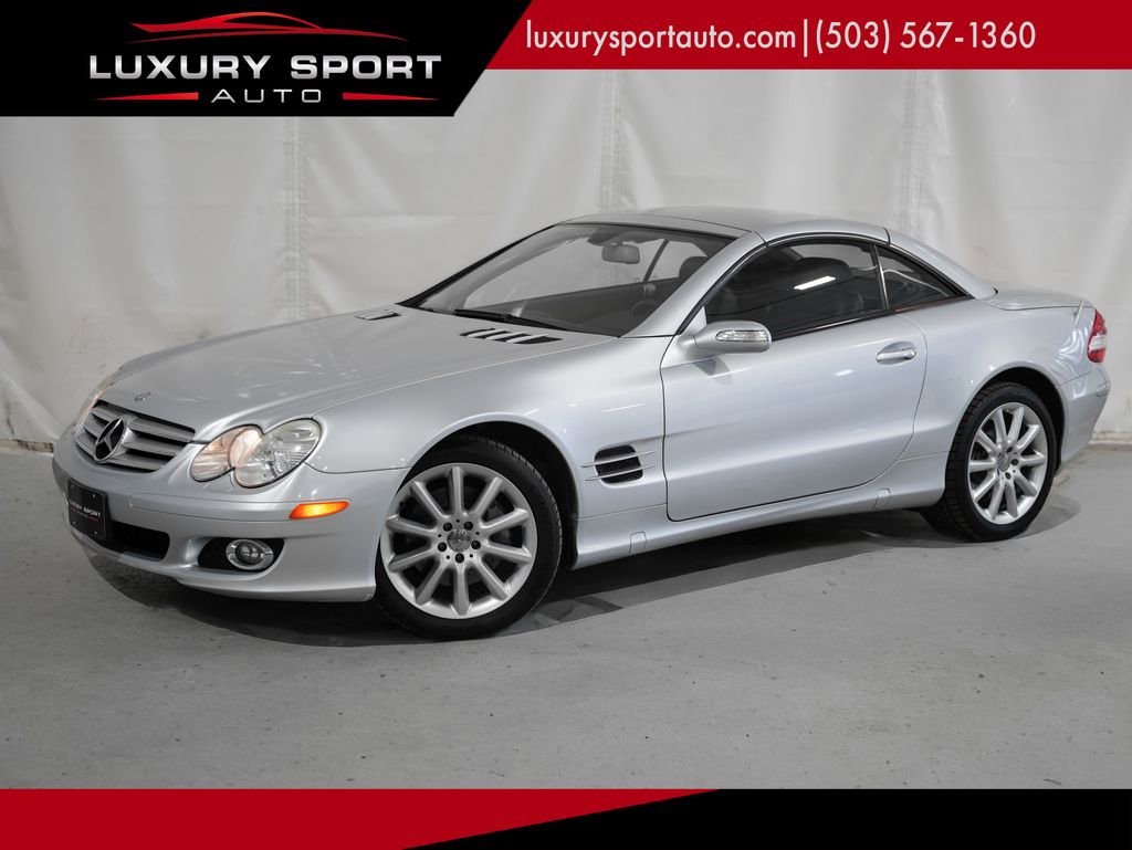 Silver 2008 Mercedes-Benz SL-Class Convertible Rear-Wheel Drive 7-Speed Automatic