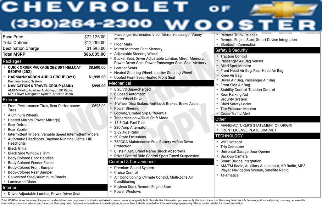 Dodge Charger SRT Hellcat Redeye Widebody RWD