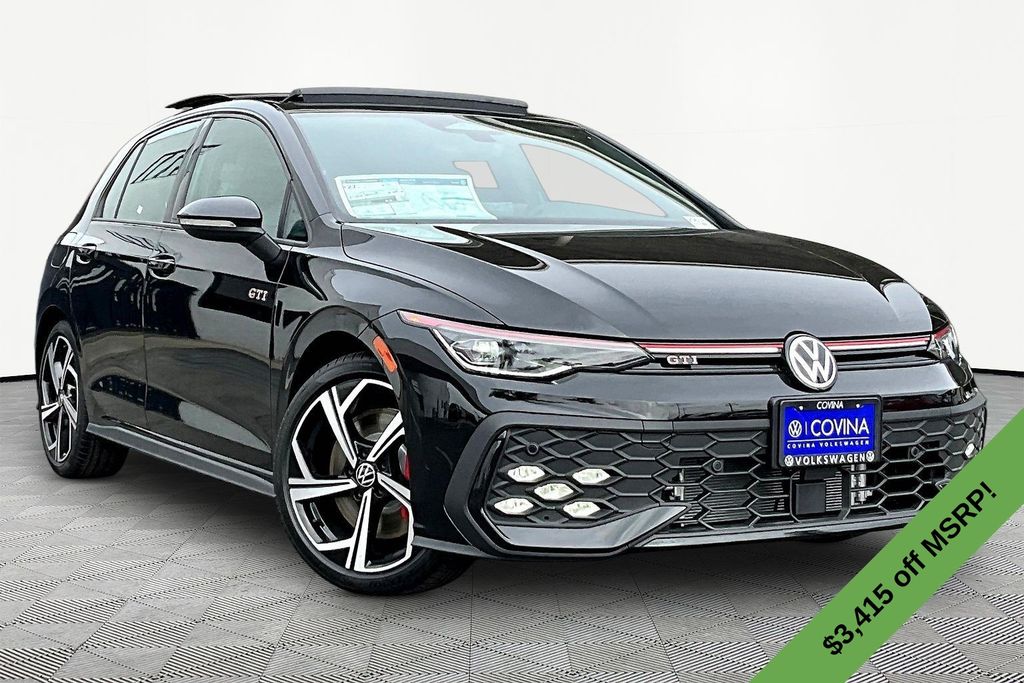 Black 2026 Volkswagen Golf GTI Hatchback Front-Wheel Drive 7-Speed Dual Clutch