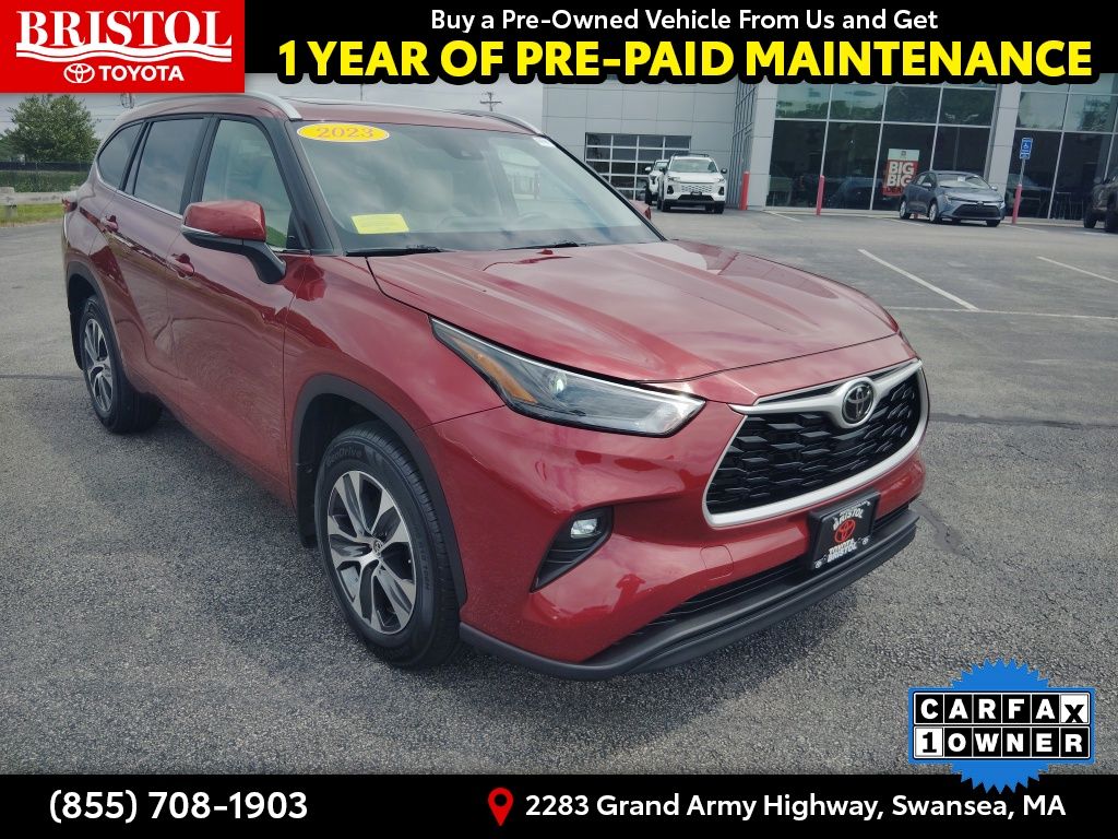 Red (Ruby Flare Pearl) 2023 Toyota Highlander SUV / Crossover All-Wheel Drive Automatic