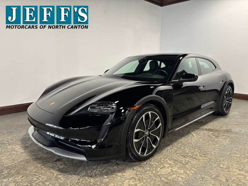 Black 2024 Porsche Taycan 4 Cross Turismo Wagon AWD Wagon All-Wheel Drive Automatic