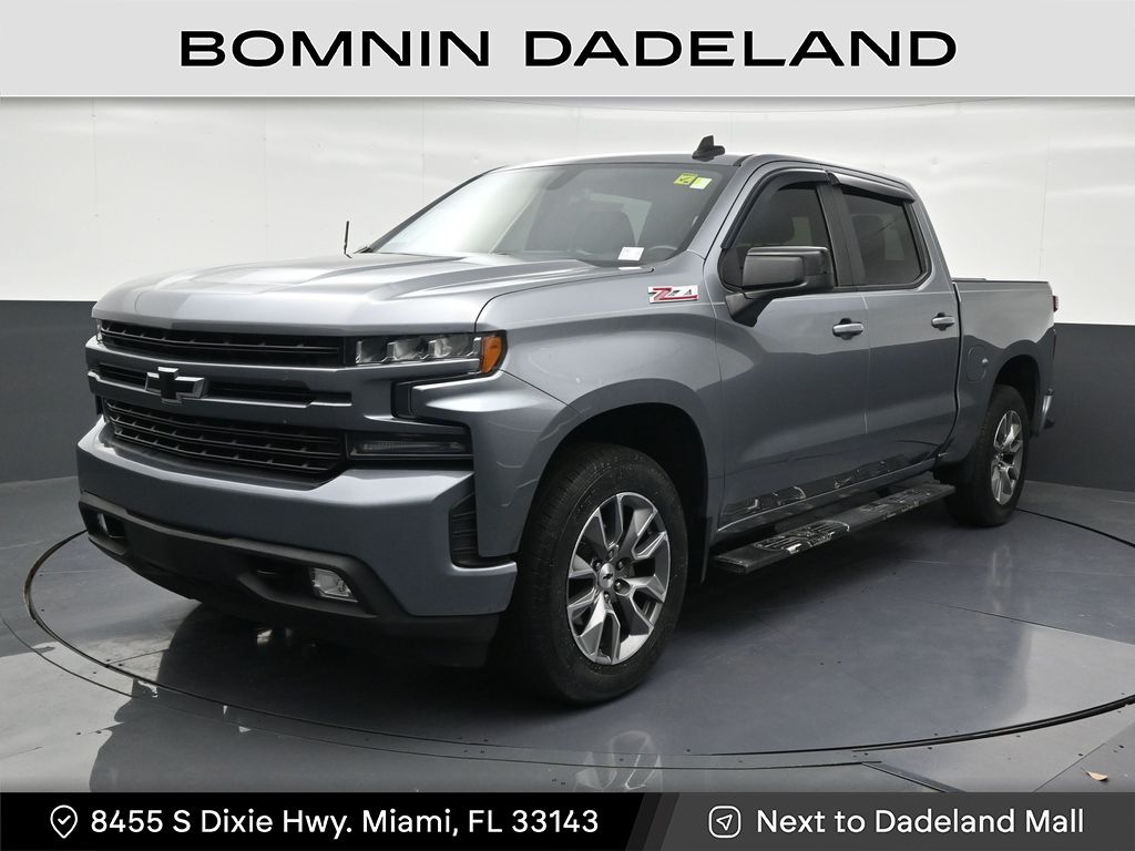 Gray (Steel Metallic) 2022 Chevrolet Silverado 1500 Pickup Truck Four-Wheel Drive 8-Speed Automatic