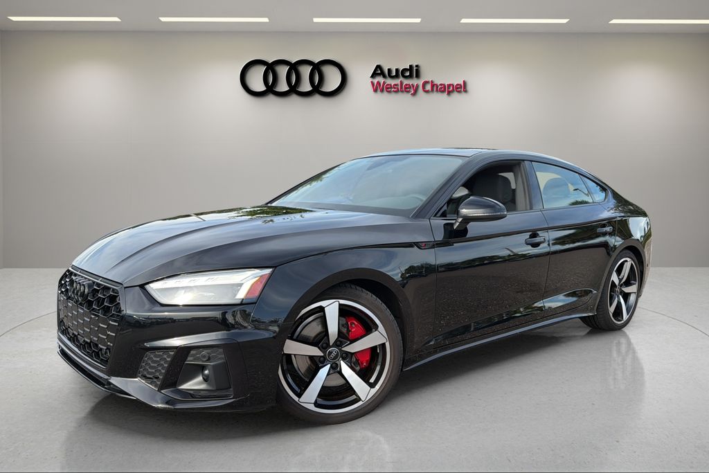 Mythos Black Metallic 2023 Audi A5 Sportback Sedan All-Wheel Drive 7-Speed Automatic
