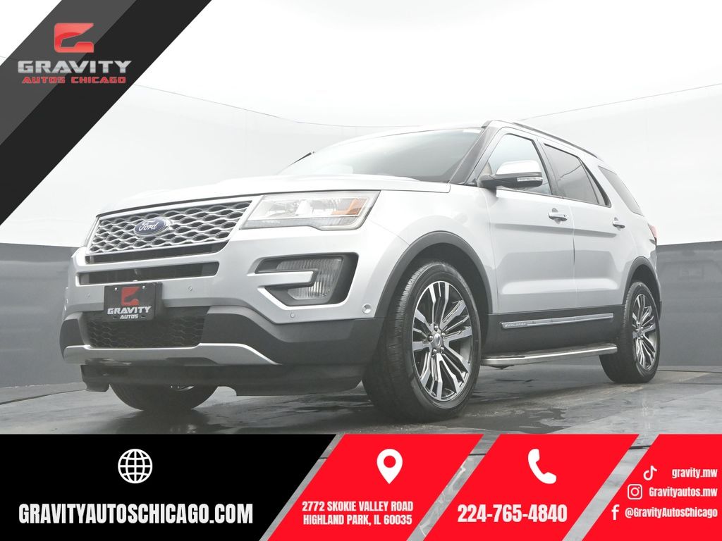 Ingot Silver Metallic 2017 Ford Explorer SUV / Crossover All-Wheel Drive 6-Speed Automatic