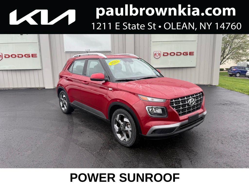 Scarlet Red Pearl 2023 Hyundai Venue SUV / Crossover Front-Wheel Drive Continuously Variable Transmission