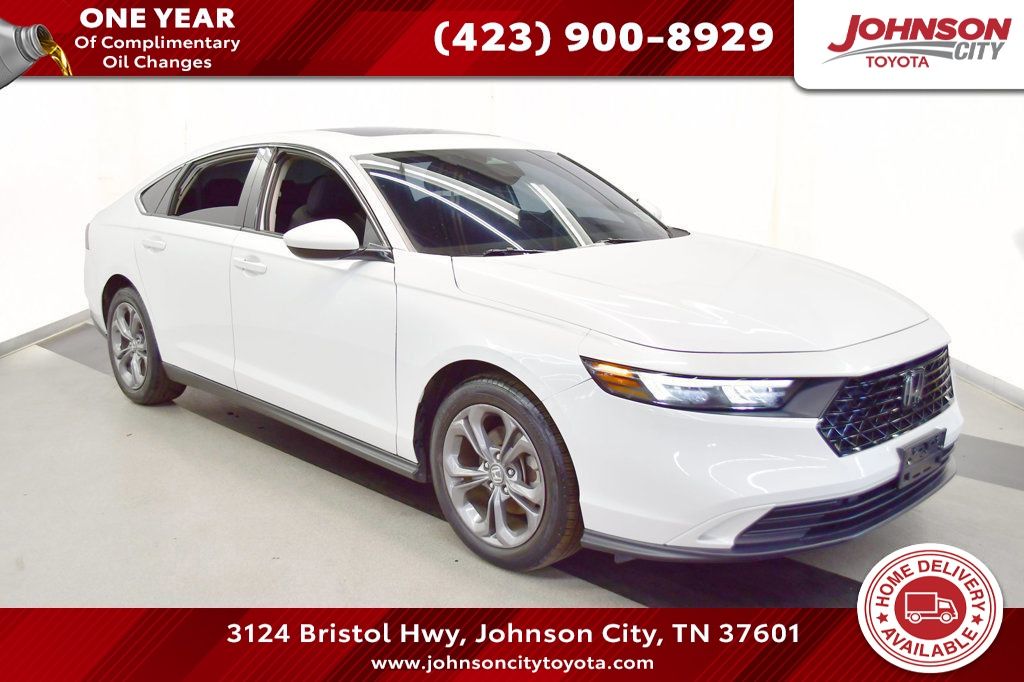 Platinum White Pearl 2023 Honda Accord Sedan Front-Wheel Drive Continuously Variable Transmission