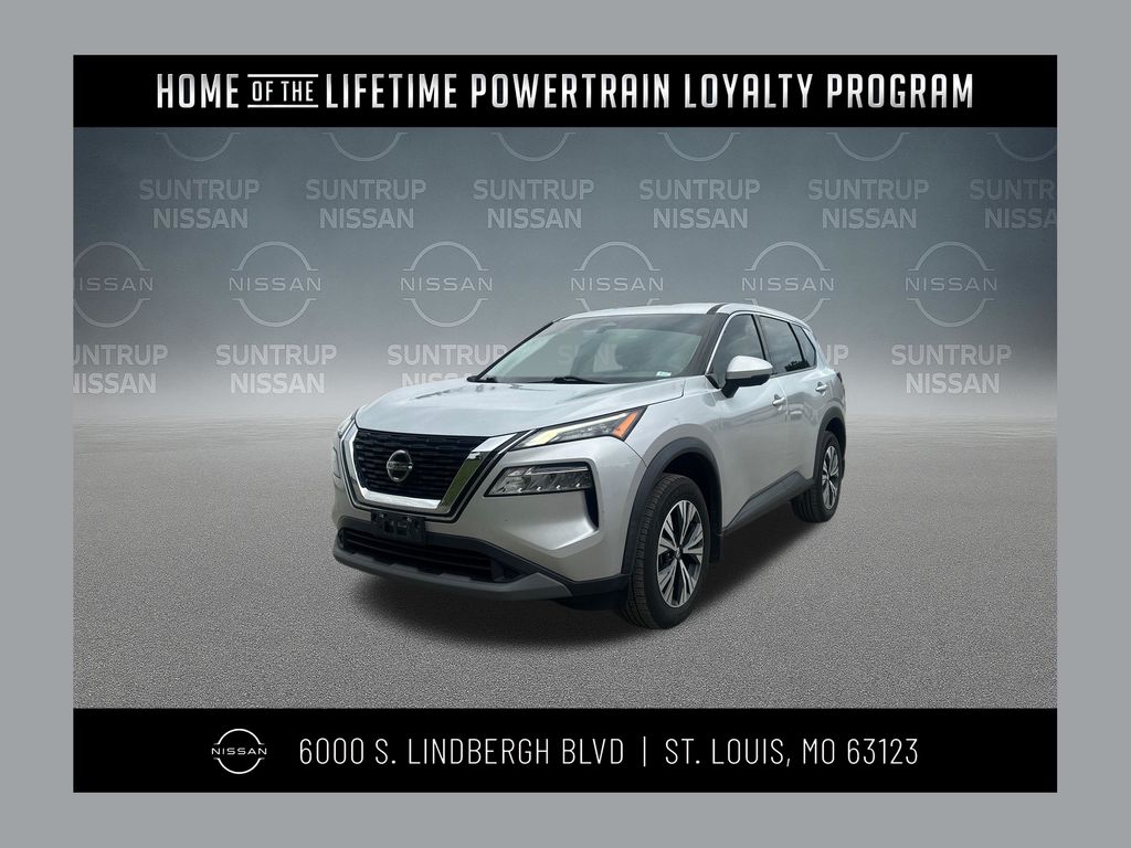 Brilliant Silver Metallic 2021 Nissan Rogue SUV / Crossover Front-Wheel Drive Continuously Variable Transmission