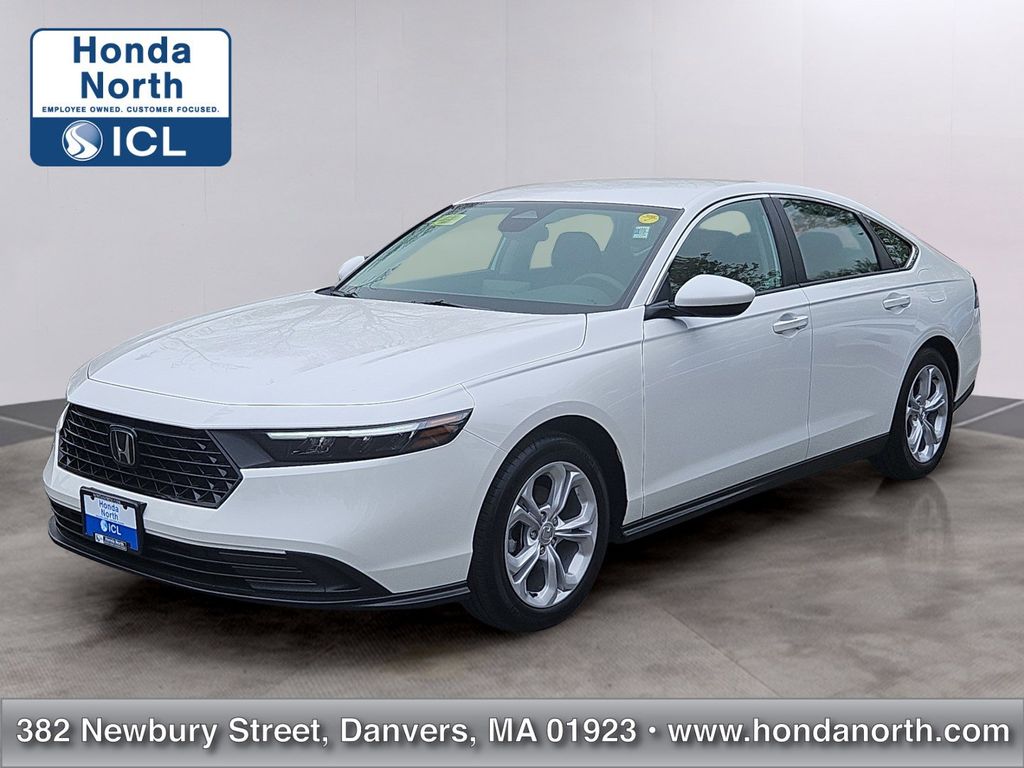 White 2025 Honda Accord Sedan Front-Wheel Drive Continuously Variable Transmission