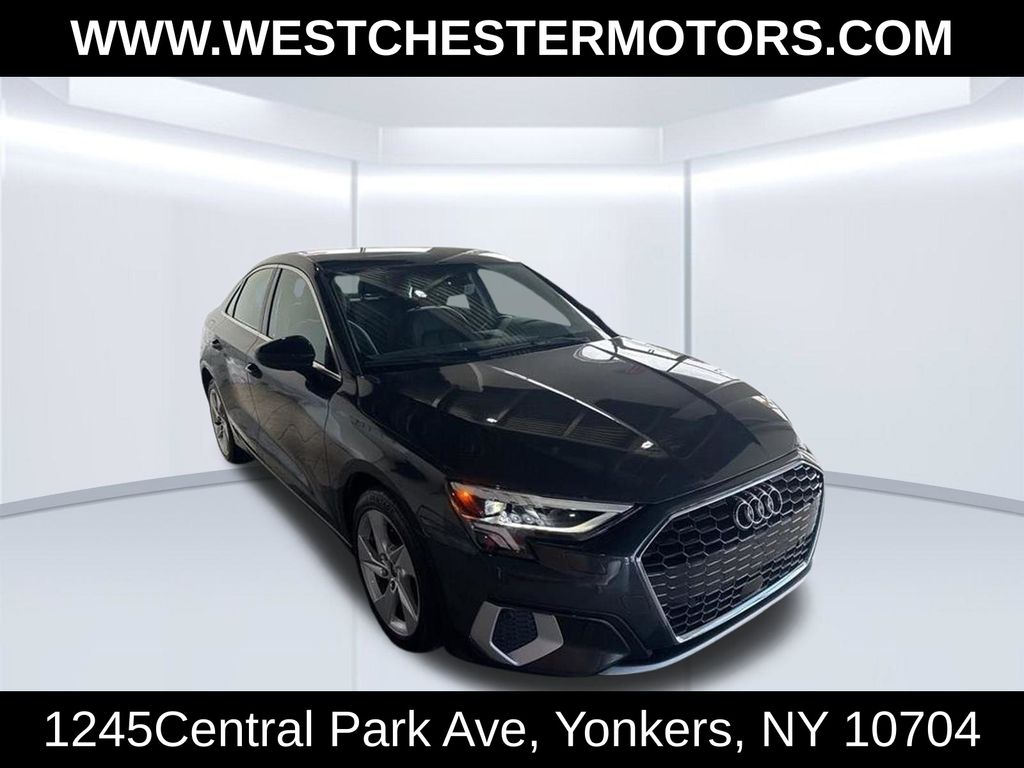 White 2024 Audi A3 Sedan Front-Wheel Drive 7-Speed Automatic