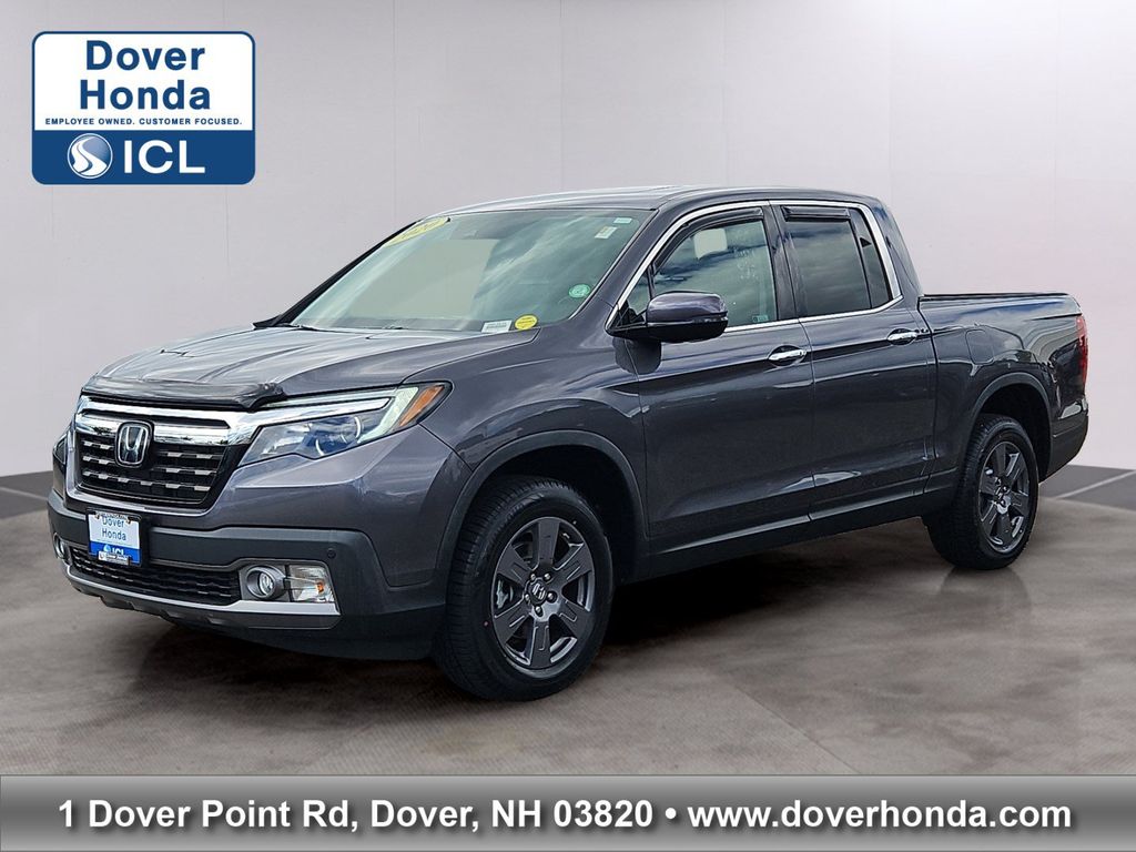 Gray 2020 Honda Ridgeline Pickup Truck All-Wheel Drive 9-Speed Automatic