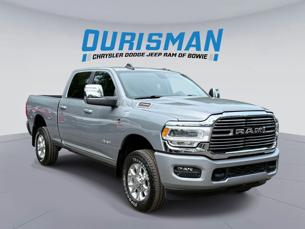 Billet Silver Metallic 2024 RAM 2500 Laramie Crew Cab 4WD Pickup Truck Four-Wheel Drive 6-Speed Automatic