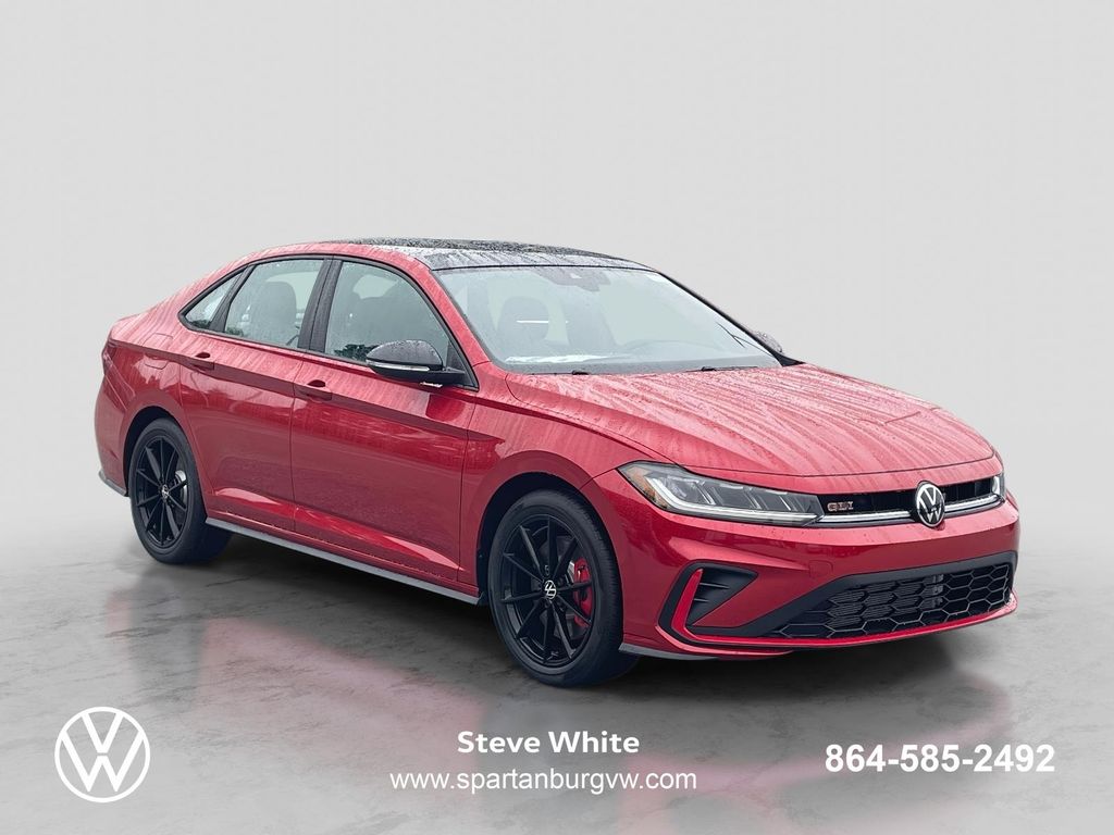 Red 2026 Volkswagen Jetta GLI Sedan Front-Wheel Drive 6-Speed Manual