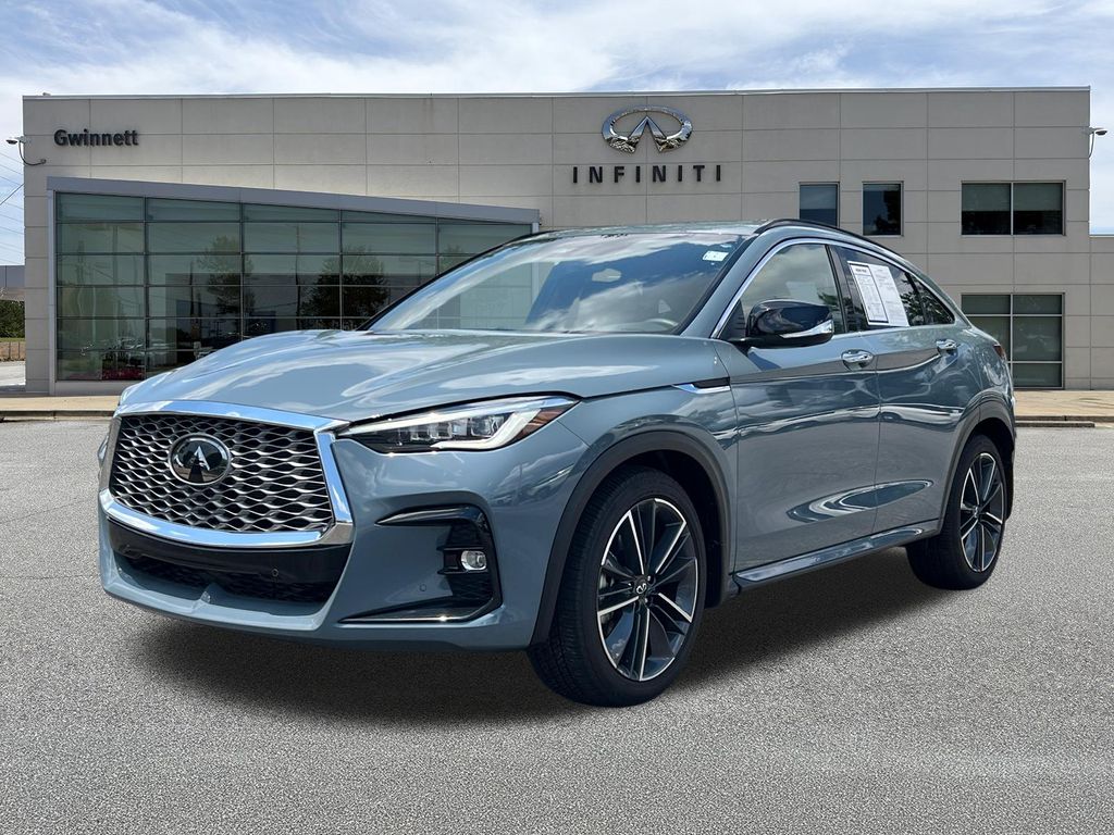 Slate Gray 2025 INFINITI QX55 Essential AWD SUV / Crossover All-Wheel Drive Continuously Variable Transmission