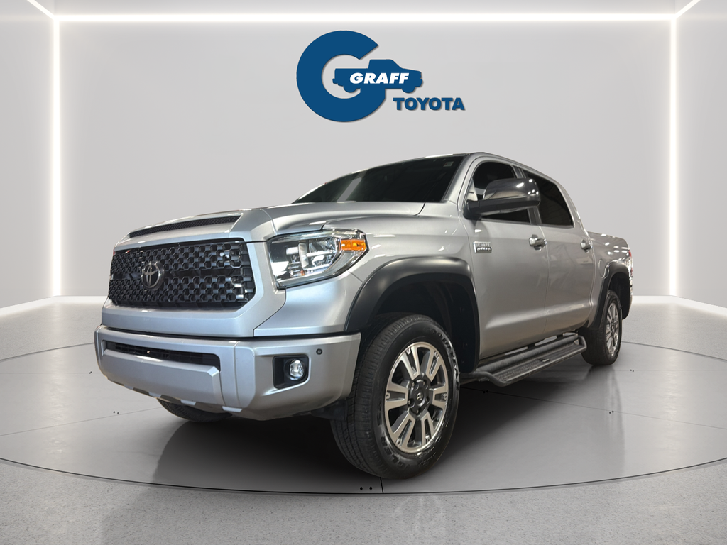 Silver Sky Metallic 2020 Toyota Tundra Platinum CrewMax 4WD Pickup Truck Four-Wheel Drive 6-Speed Automatic