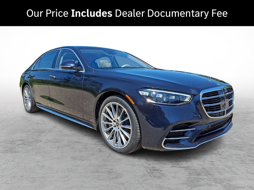 Nautical Blue Metallic 2023 Mercedes-Benz S-Class Sedan All-Wheel Drive 9-Speed Automatic