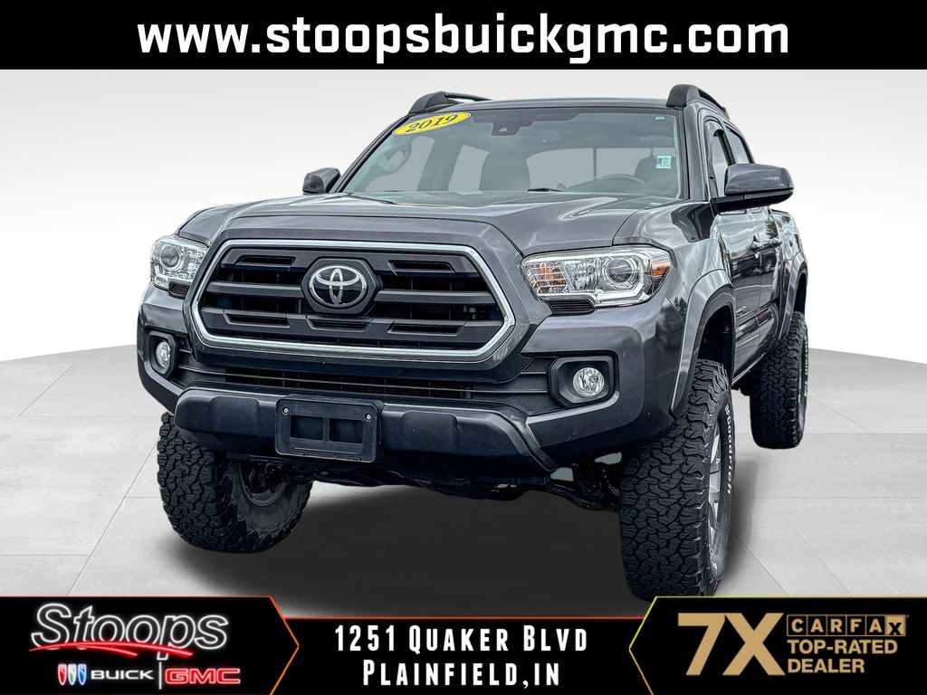 Gray 2019 Toyota Tacoma SR5 V6 Double Cab 4WD Pickup Truck Four-Wheel Drive 6-Speed Automatic