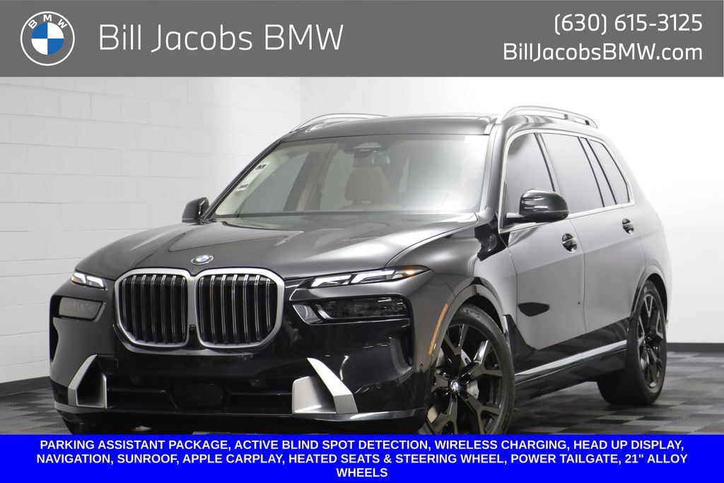 Black Sapphire Metallic 2025 BMW X7 SUV / Crossover All-Wheel Drive Automatic