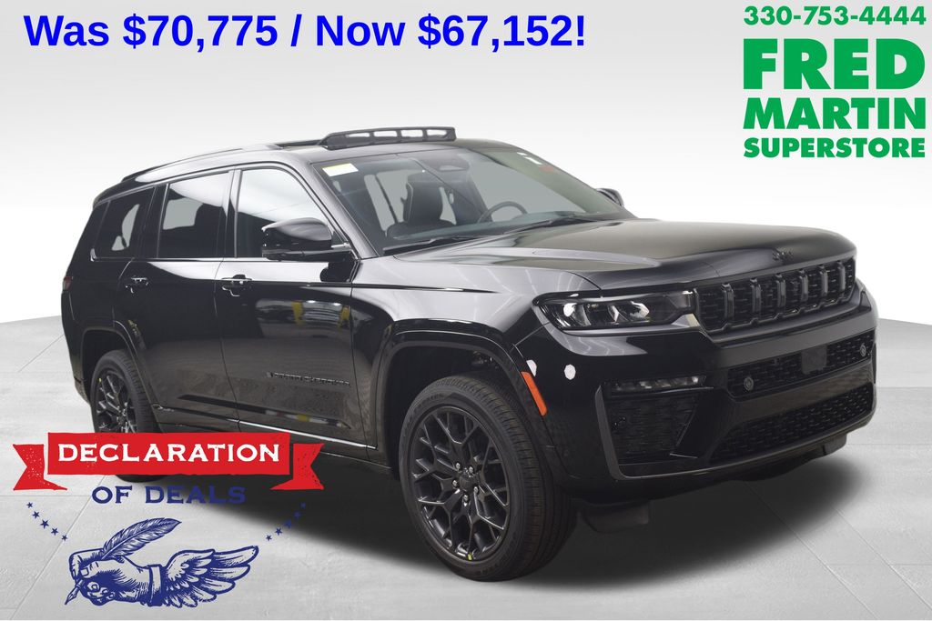 Diamond Black Crystal Pearlcoat 2026 Jeep Grand Cherokee L Summit 4WD SUV / Crossover Four-Wheel Drive 8-Speed Automatic