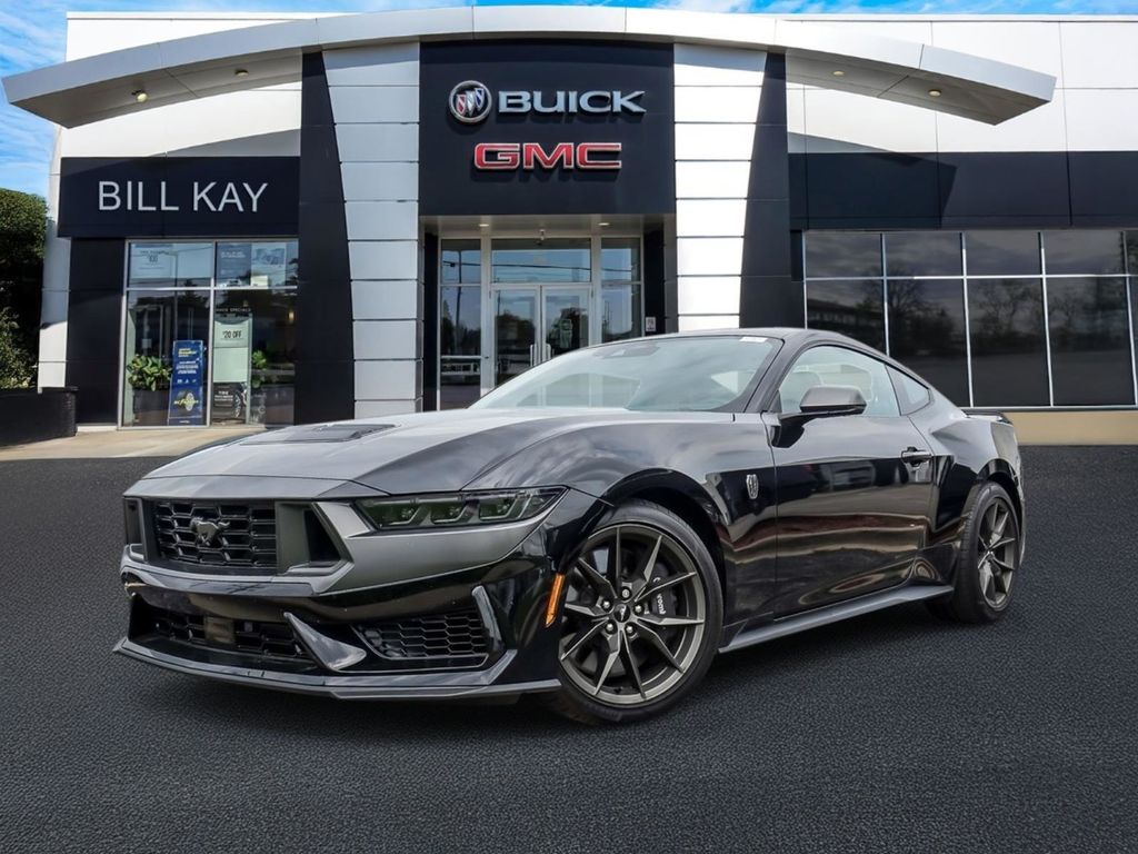 Shadow Black 2025 Ford Mustang Coupe Rear-Wheel Drive 6-Speed Manual