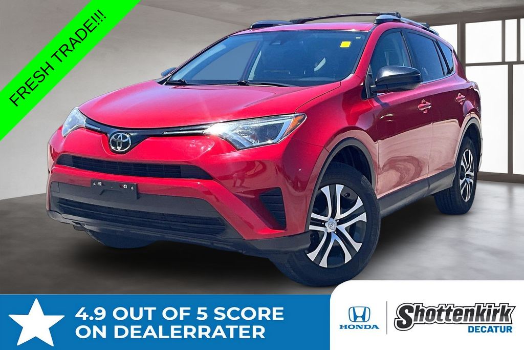 Barcelona Red Metallic 2017 Toyota RAV4 LE AWD SUV / Crossover All-Wheel Drive 6-Speed Automatic