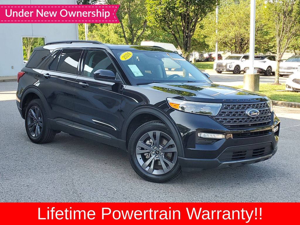 Black Metallic 2024 Ford Explorer SUV / Crossover All-Wheel Drive Automatic