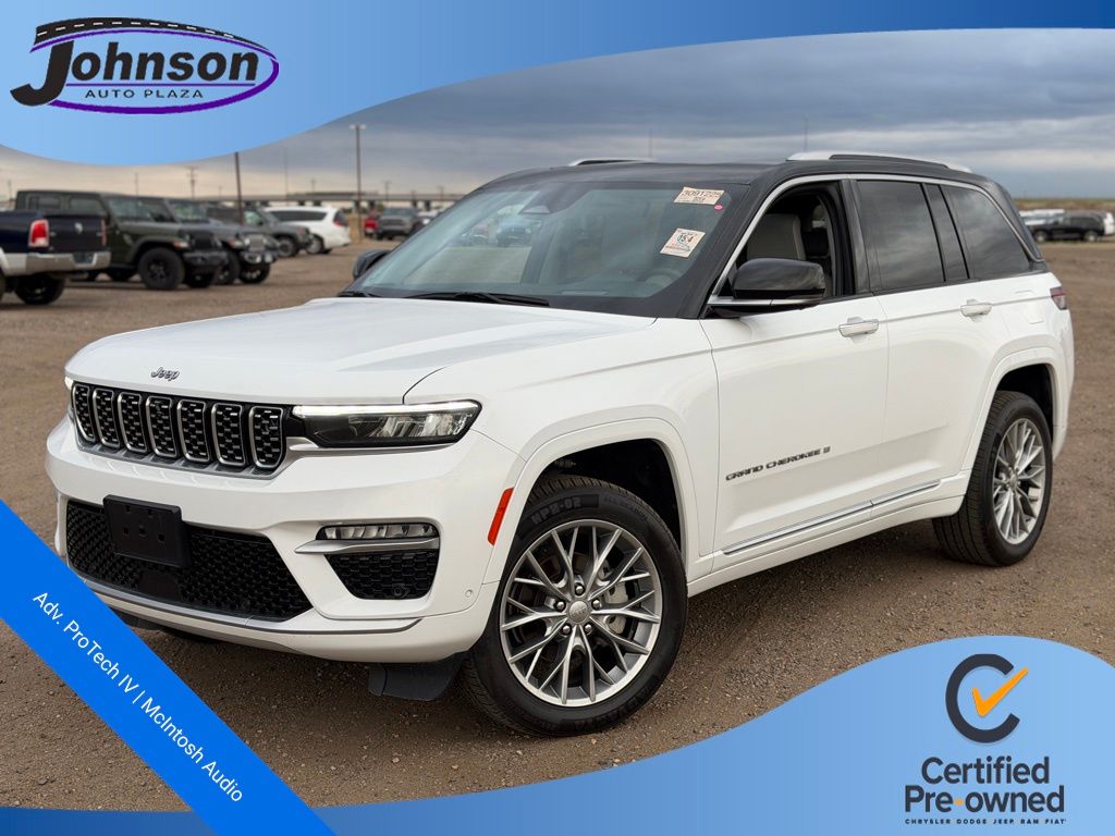 Bright White Clearcoat 2022 Jeep Grand Cherokee Summit 4WD SUV / Crossover Four-Wheel Drive 8-Speed Automatic