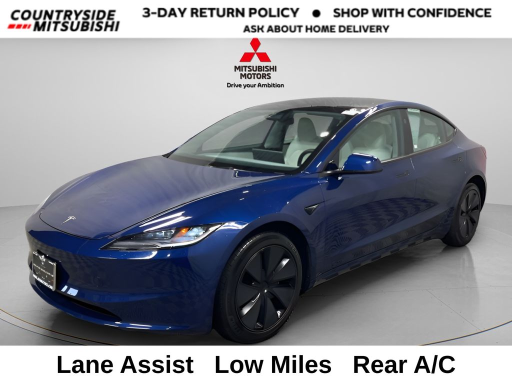 Blue 2024 Tesla Model 3 RWD Sedan Rear-Wheel Drive 1-Speed Automatic