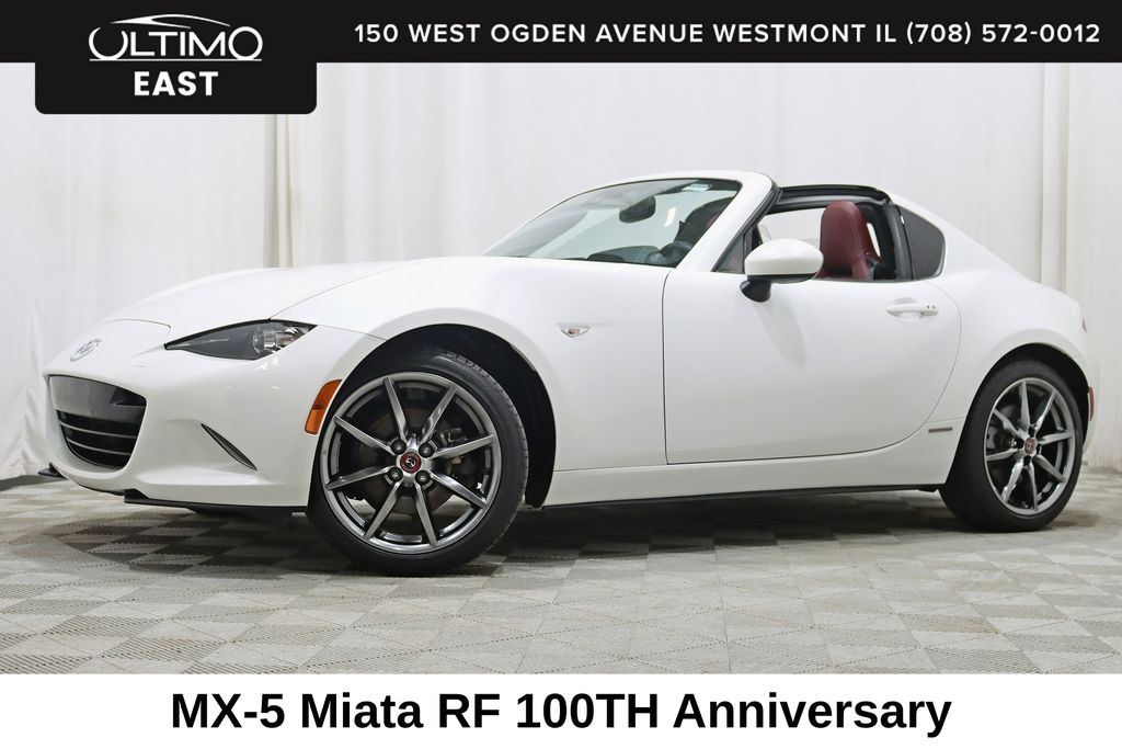 Snowflake White Pearl Mica 2020 Mazda MX-5 Miata RF 100th Anniversary Special Edition RWD Convertible Rear-Wheel Drive 6-Speed Automatic