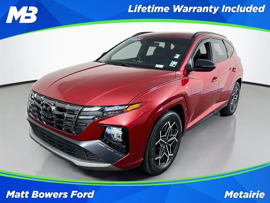 Red Crimson 2022 Hyundai Tucson SUV / Crossover Front-Wheel Drive 8-Speed Automatic