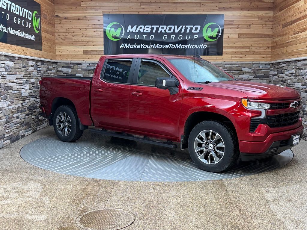 Radiant Red Tintcoat 2023 Chevrolet Silverado 1500 RST Crew Cab 4WD Pickup Truck Four-Wheel Drive Automatic