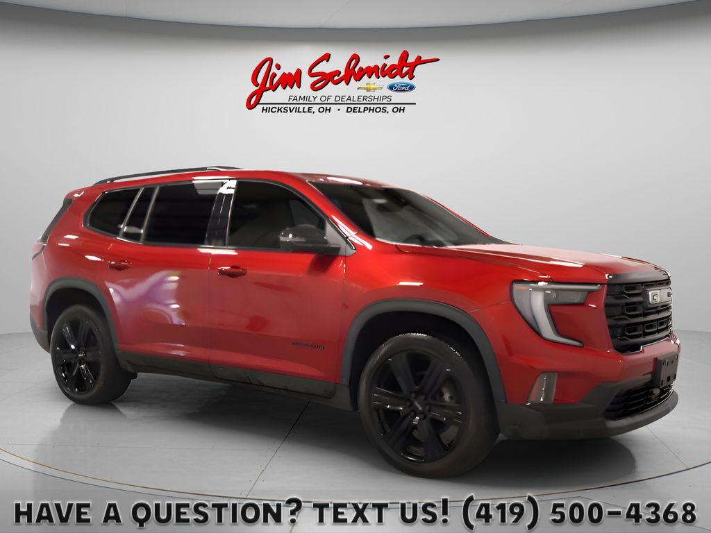 Volcanic Red Tintcoat 2025 GMC Acadia SUV / Crossover Four-Wheel Drive 8-Speed Automatic
