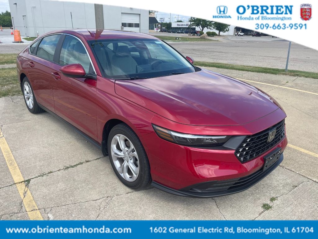 Radiant Red 2025 Honda Accord LX FWD Sedan Front-Wheel Drive Continuously Variable Transmission